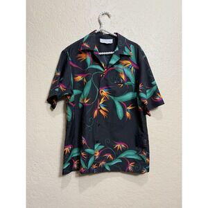 Hilo Hattie Hawaiian Cruise Vintage Shirt Bird Of Paradise Floral Resortwear